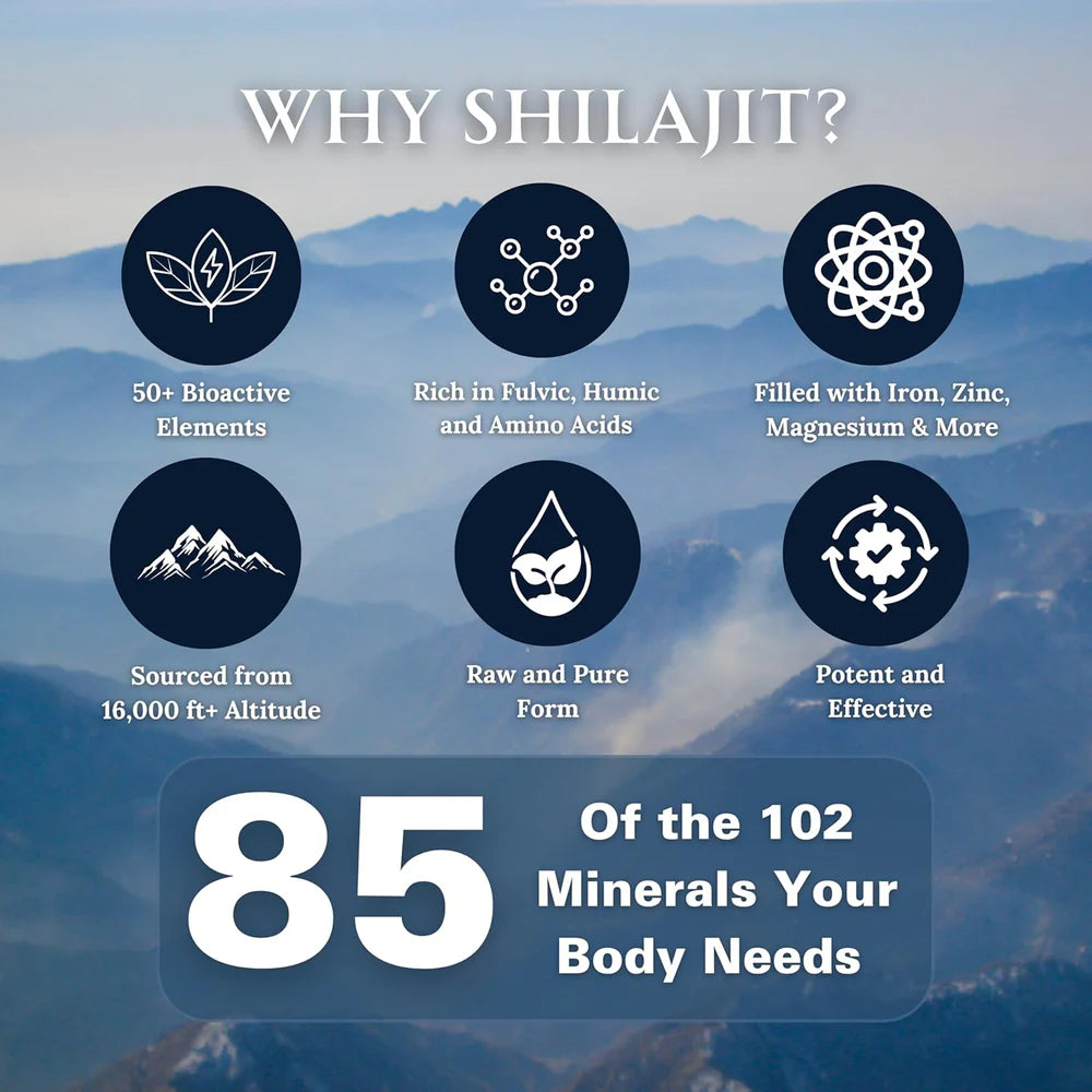 100% Pure Himalayan Shilajit Resin – 30g | Wellness For Men & Women Both